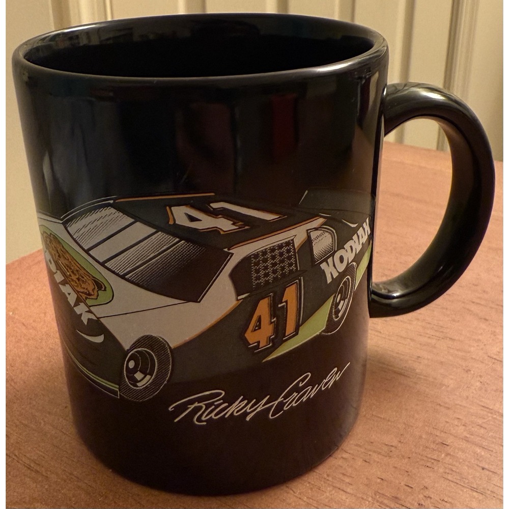 KODIAK Ricky Craven #41 Coffee Mug ONE HUNGRY BEAR Racing Race Car Tea Cup